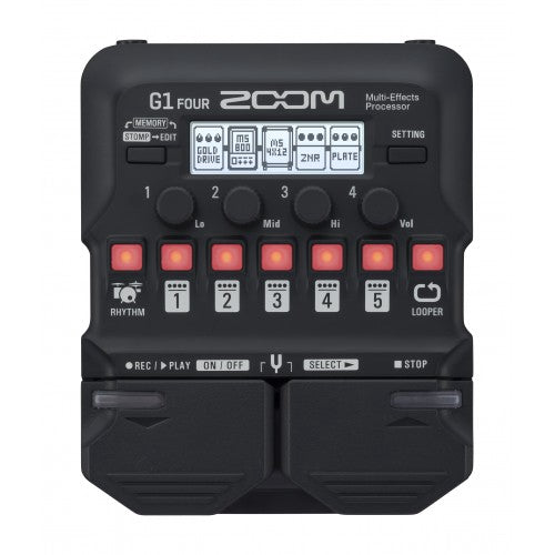 Zoom G1 FOUR Guitar Multi-Effects Processor - Reco Music Malaysia