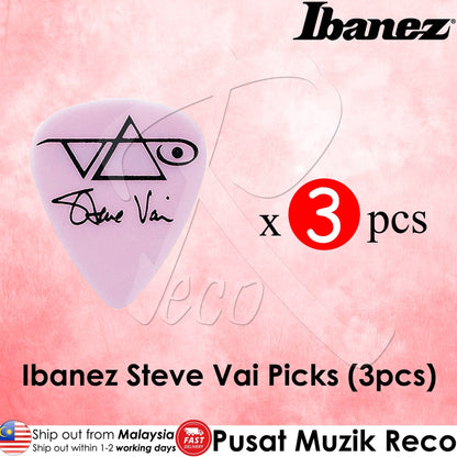 Ibanez B1000SV Steve Vai Signature Guitar Picks (3pcs) (Brown, Green, Pink) - Reco Music Malaysia