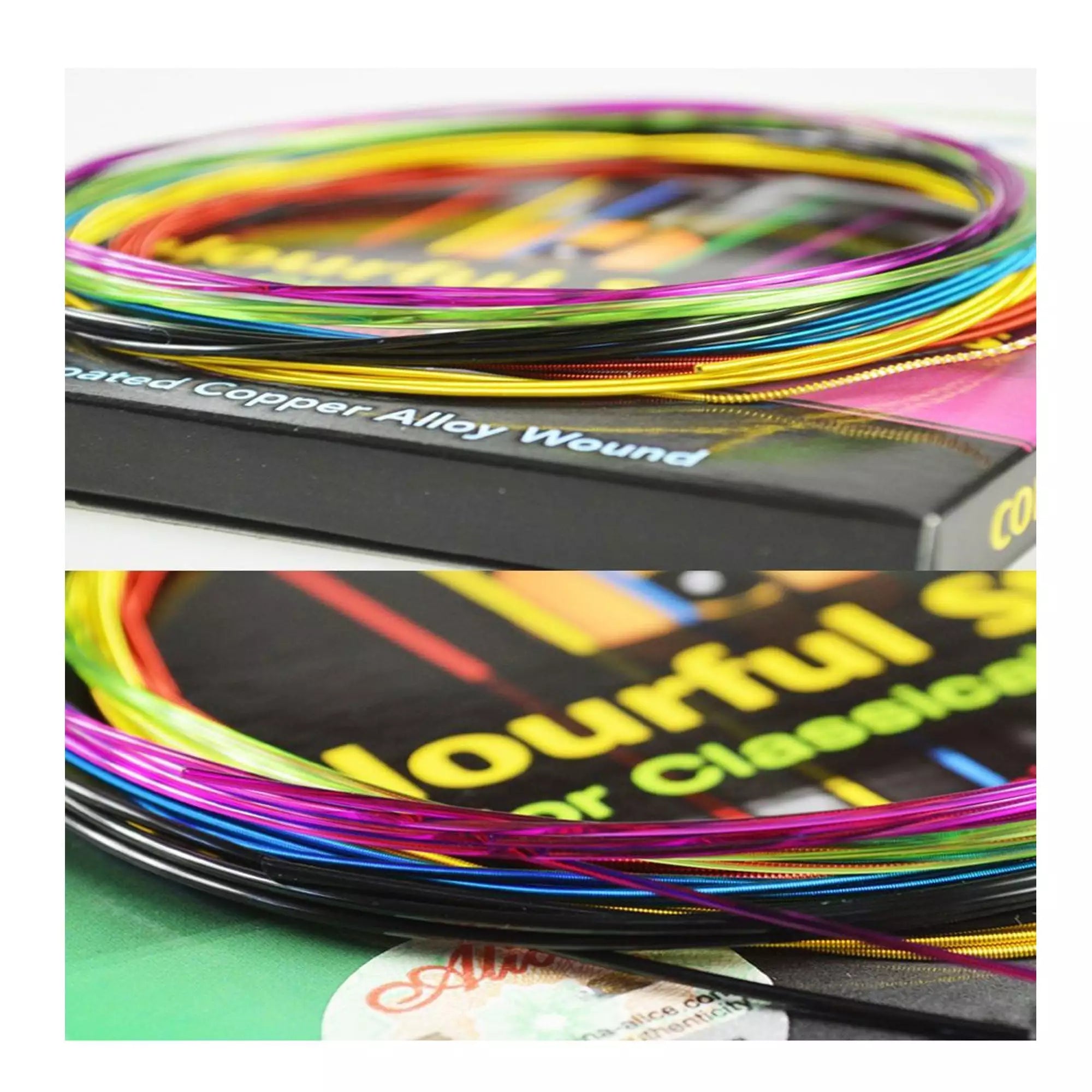 Alice A107C Colorful Nylon Classical Guitar String Set - Reco Music Malaysia