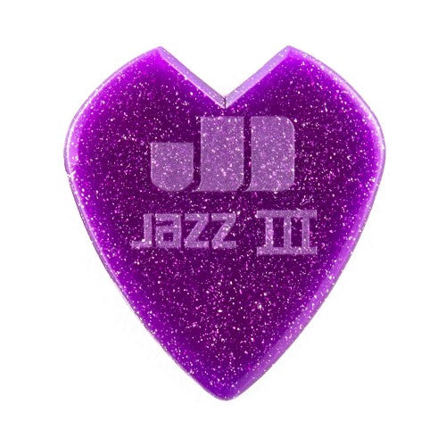 Dunlop 47PKH3NPS Kirk Hammett Purple Sparkle Signature Jazz III Guitar Picks - Reco Music Malaysia