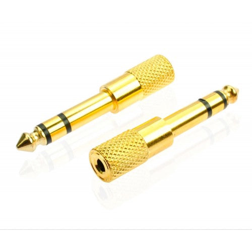 RM RJBB Gold Plated 6.5mm to 3.5mm Audio Jack Converter - Reco Music Malaysia