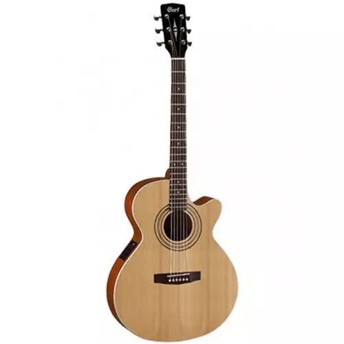 Cort SFX-ME OP Slim Body Acoustic Electric Guitar, Open Pore - Reco Music Malaysia