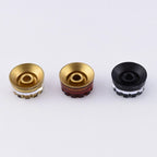 RM GF1368 BK LP Electric Guitar Knurled Speed Knob, Black ( Set Of 4 )