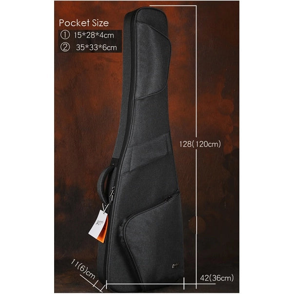 RM RBB500 30mm Premium Thick Padded Electric BASS Guitar Bag - Reco Music Malaysia
