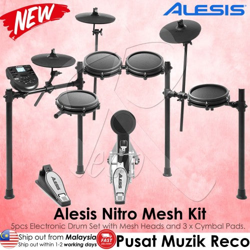 Alesis Nitro Mesh Electronic Drum Kit | Reco Music Malaysia