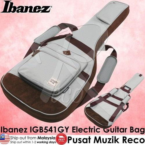 Ibanez IGB541D-GY Powerpad Series Designer Collection Electric Guitar Bag (Grey) - Reco Music Malaysia