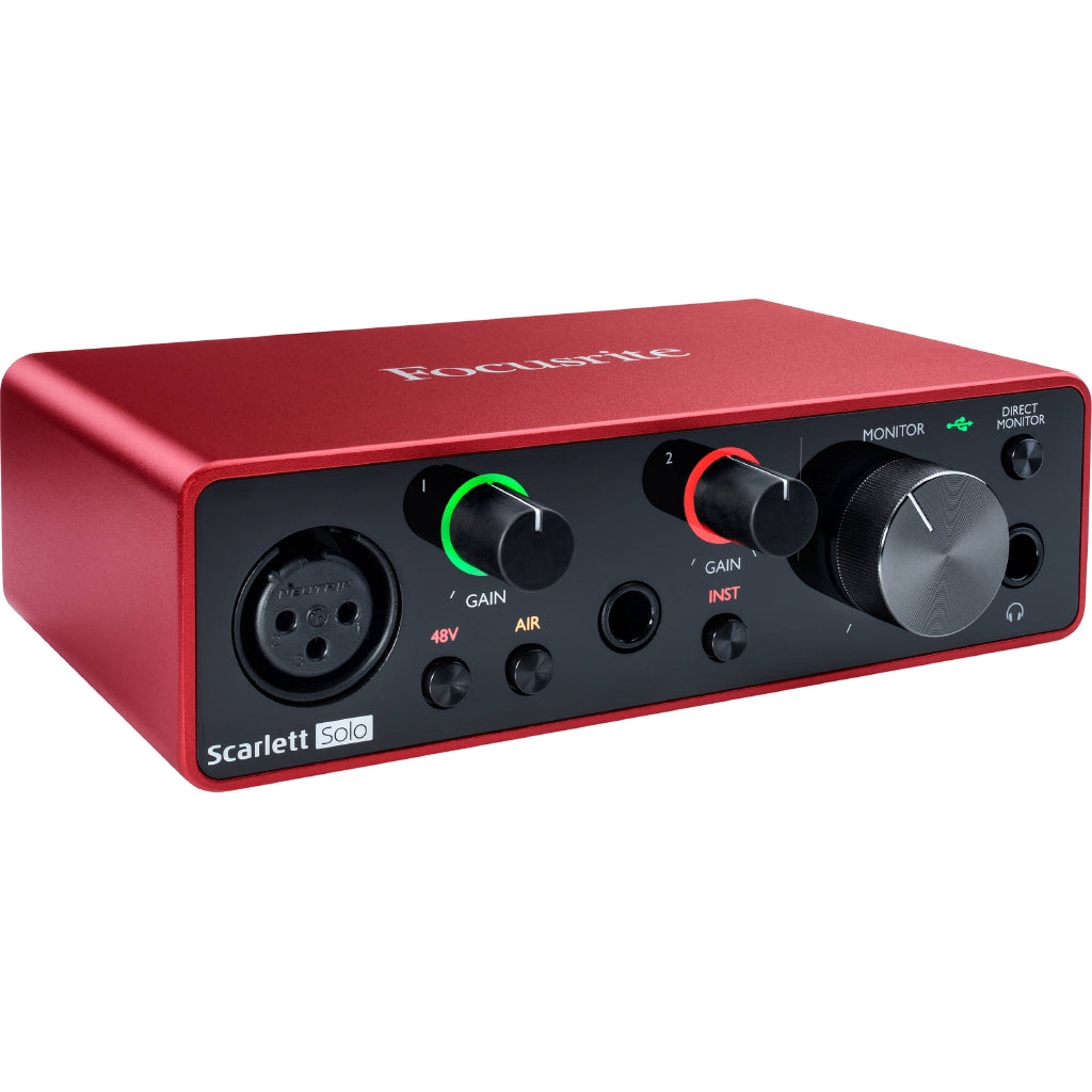 Focusrite Scarlett Solo 3RD GEN USB-C Audio Interface with Pro Tools | Reco Music Malaysia