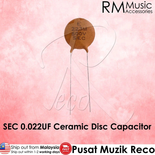 SEC 0.022UF Ceramic Disc Cap Guitar Capacitor For Electric Guitar Tone Caps Guitar Parts  - Reco Music Malaysia