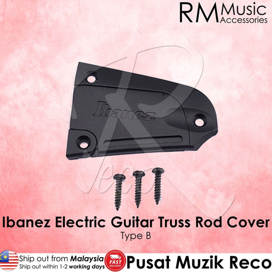 RM GF1263-B Black IBZ Electric Guitar Bass Truss Rod Cover - Reco Music Malaysia