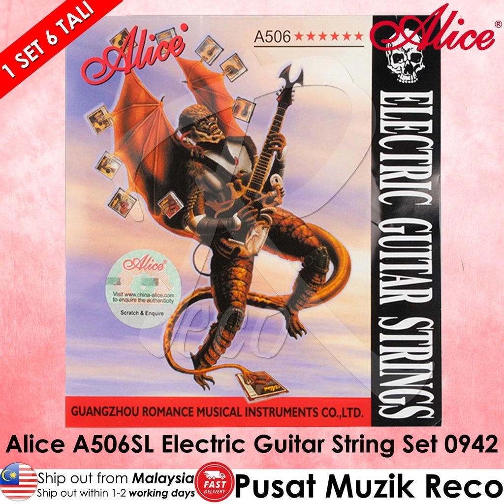 Alice A506 Electric Guitar String Set - Reco Music Malaysia