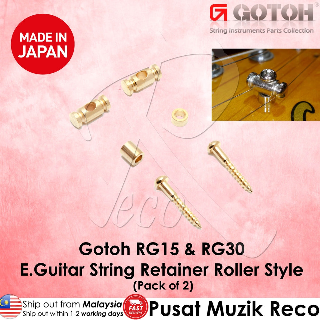 Gotoh RG15 & RG30 Guitar String Retainer Roller Style - Reco Music Malaysia
