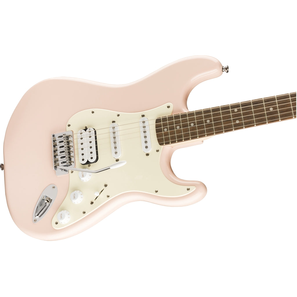 Fender Squier 0370005556 Shell Pink Bullet Stratocaster HSS Electric Guitar With Tremolo - Reco Music Malaysia