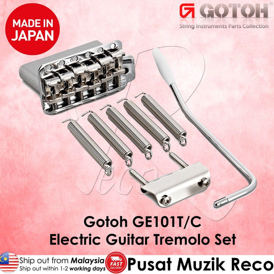 Gotoh GE101T/C Chrome Electric Guitar Tremolo Set - Reco Music Malaysia