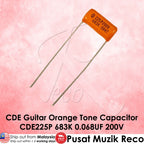 CDE Sprague CDE225P 683K 0.068UF 200V Guitar Orange Drop Capacitor Tone Caps - Reco Music Malaysia