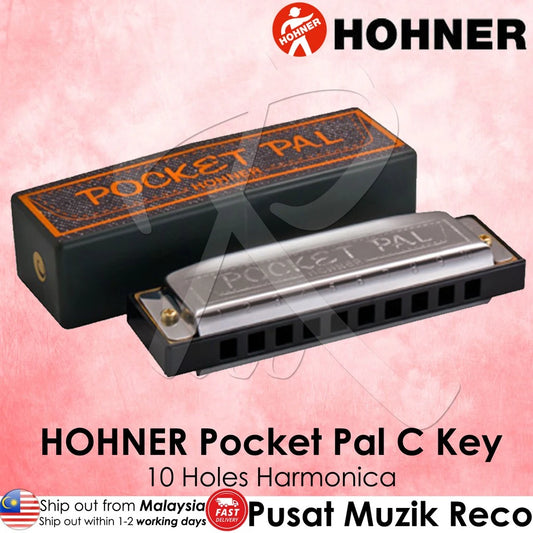 Hohner Pocket Pal Harmonica 10 Holes C Key | Reco Music Malaysia