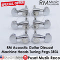 RM GF0788-CR Diecast 3R3L WB CHROME Acoustic Guitar Machine Head SET Tuning Peg Tuner - Reco Music Malaysia