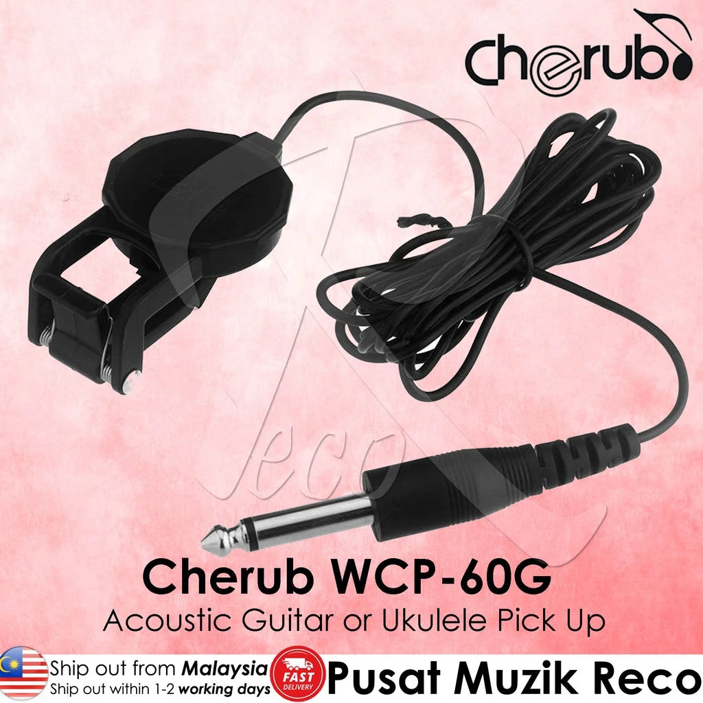 Cherub WCP-60G Acoustic Guitar or Ukulele Pick Up | Reco Music Malaysia