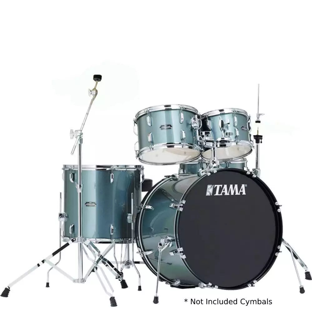Tama SG52KH6 CSV Stagestar 5-piece COMPLETE Drum Set with Hardware and Drum Throne, Charcoal Silver - Reco Music Malaysia