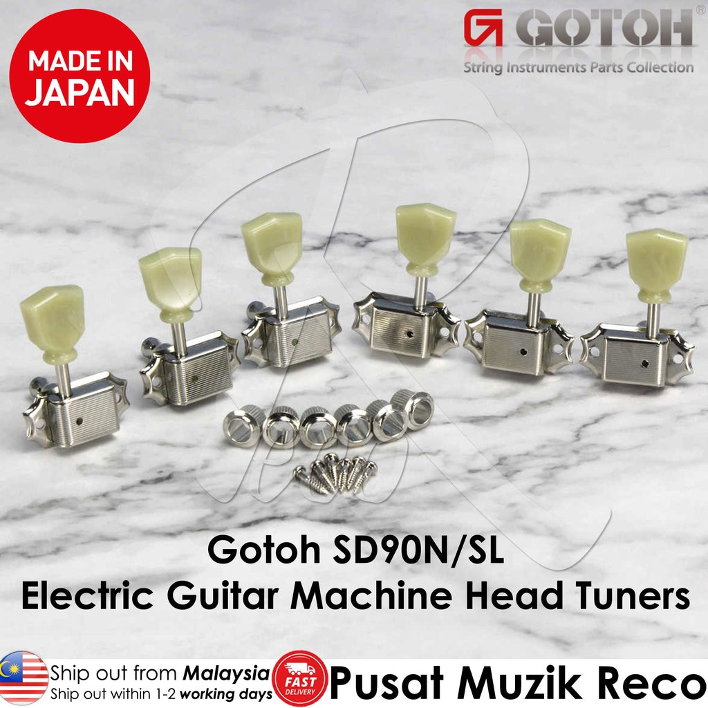 Gotoh SD90N/SL 3+3 Electric Guitar Machine Head Tuners - Reco Music Malaysia
