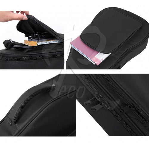 RM REB200 20mm Thick Padded Electric Guitar Bag With Neck Rest Double Shoulder Strap - Reco Music Malaysia