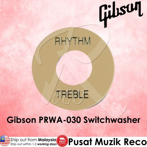 Gibson PRWA-030 Switchwasher, Creme with Gold Imprint - Reco Music Malaysia
