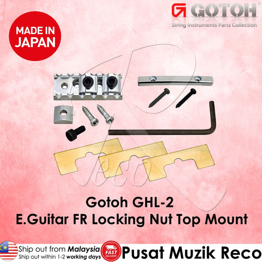 Gotoh GHL-2 Chome Electric Guitar 43MM Floyd Rose Guitar Locking Nut - Reco Music Malaysia