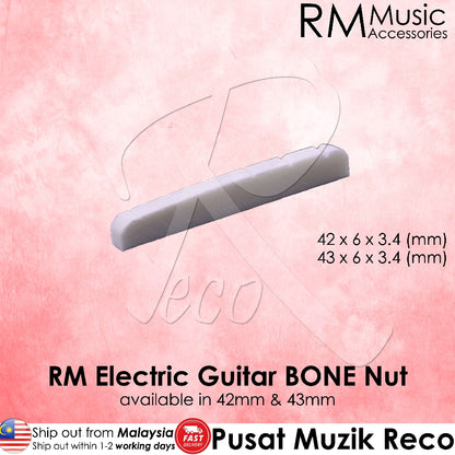 RM Electric Guitar BONE Nut Flat Bottom - Reco Music Malaysia