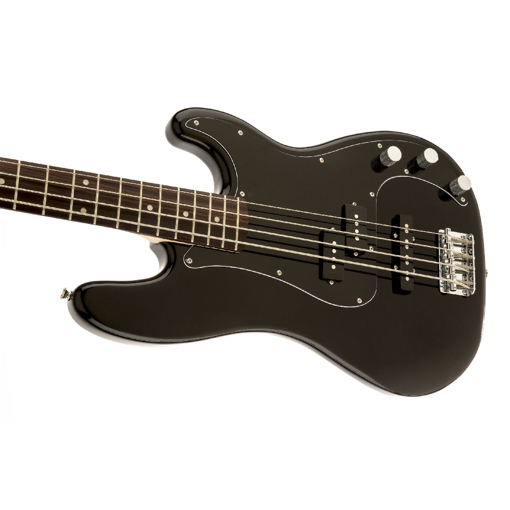 Fender Squier 0370500506 Affinity Precision PJ Bass Guitar Laurel FB Black | Reco Music Malaysia