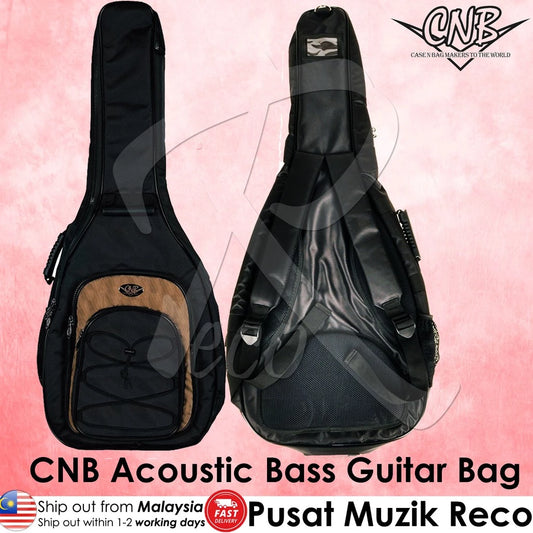 CNB JBB-1680 Deluxe Thick Padded Acoustic BASS Guitar Bag - Reco Music Malaysia