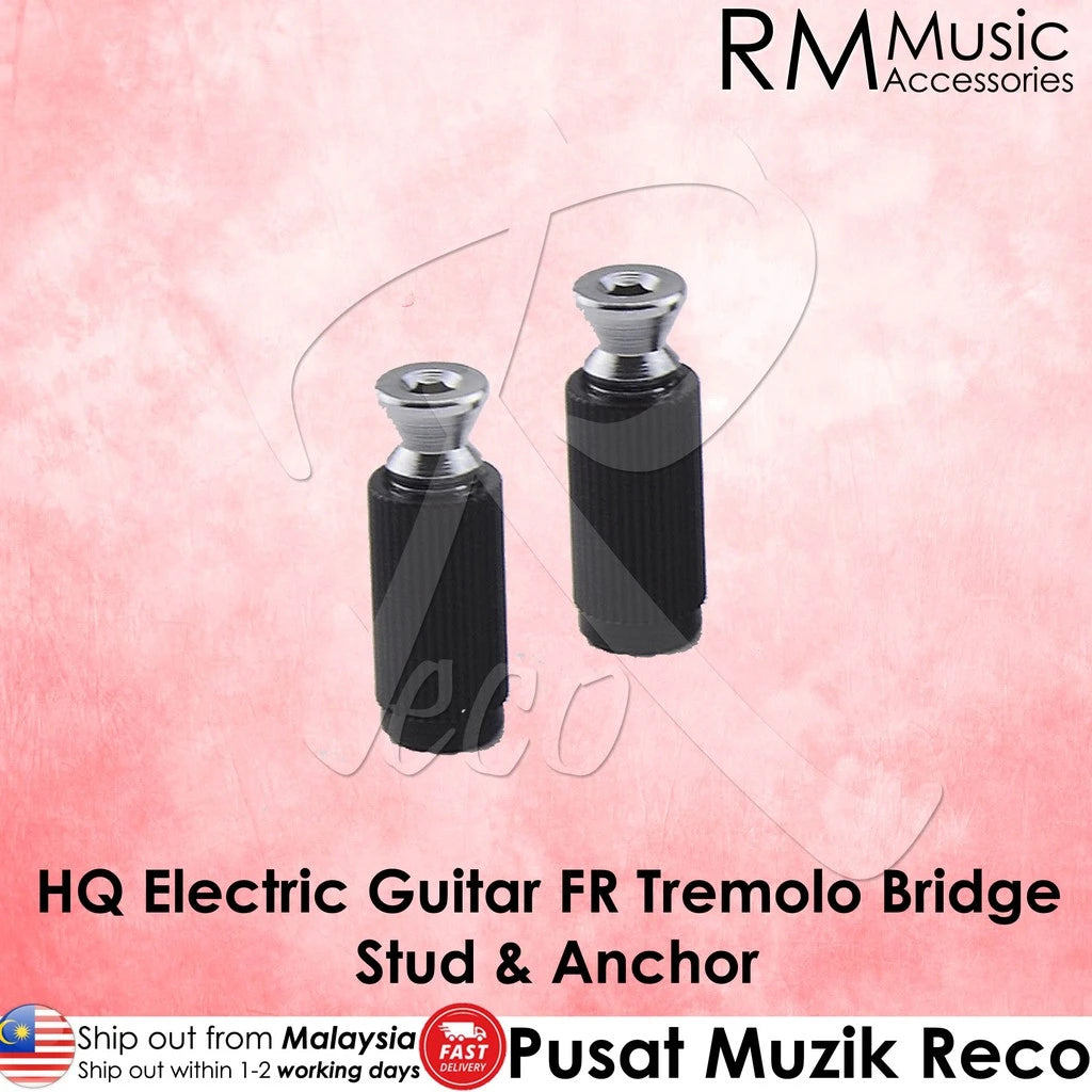 RM GF1125-CR 2 Pieces Electric Guitar Tremolo System Bridge Studs Adjustable Chrome - Reco Music Malaysia
