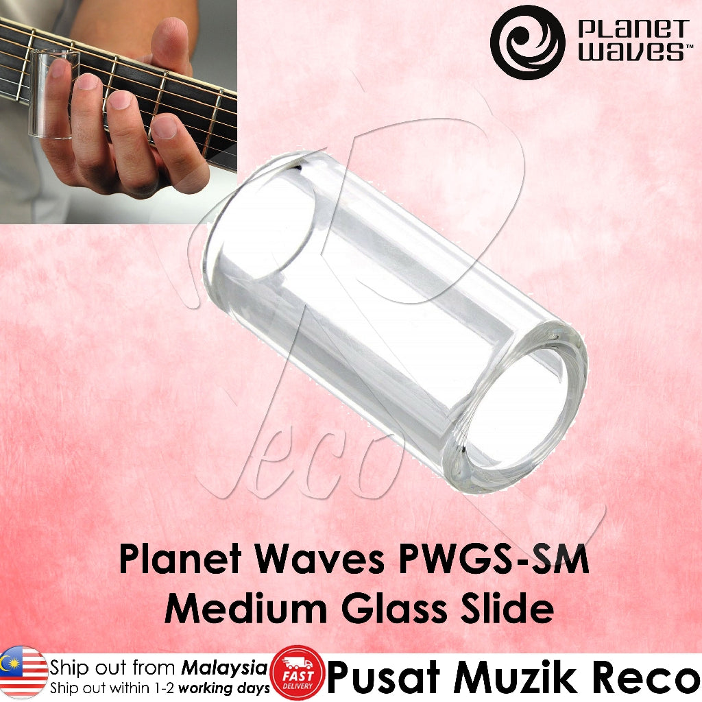 Planet Waves PWGS-SM Glass Slide, Medium | Reco Music Malaysia