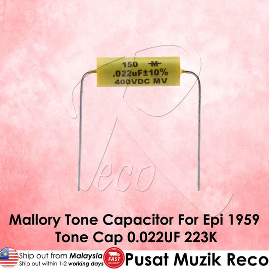 RM GF1365 Mallory 0.022UF 223K 400V Guitar Tone Cap Capacitor For Epi 1959 - Reco Music Malaysia