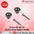 Gotoh EP-B3 CK Large / Oversized Guitar Strap Buttons Pin Set of 2 (Cosmo Black) - Reco Music Malaysia