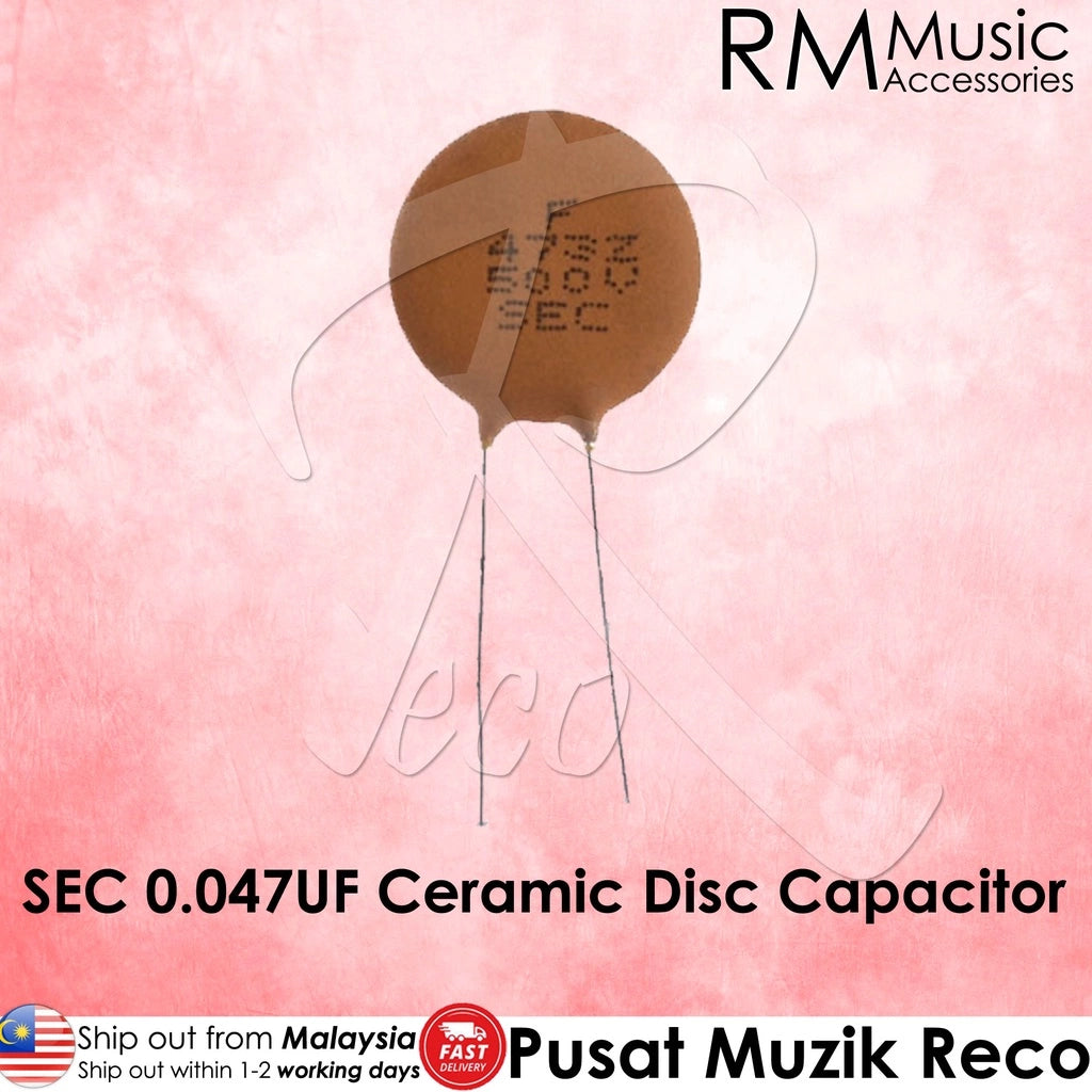 SEC 0.047UF Ceramic Disc Guitar Capacitor Cap For Electric Guitar Tone Caps Guitar Parts - Reco Music Malaysia