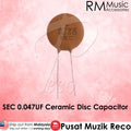 SEC 0.047UF Ceramic Disc Guitar Capacitor Cap For Electric Guitar Tone Caps Guitar Parts - Reco Music Malaysia
