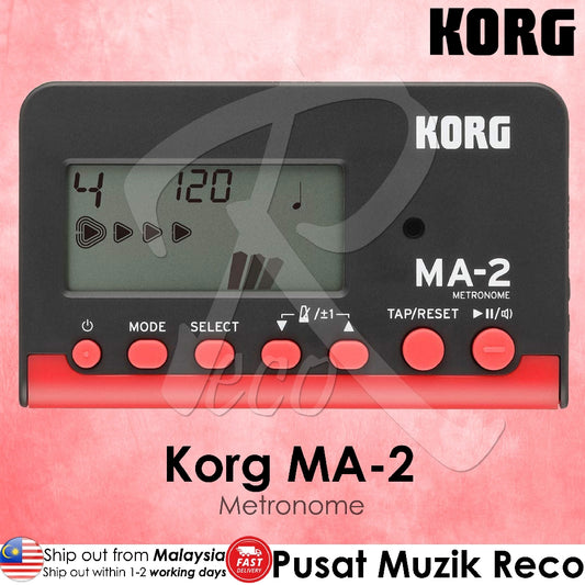 Korg MA2-BKRD Black Red Pocket Orchestra Metronome - Reco Music Malaysia