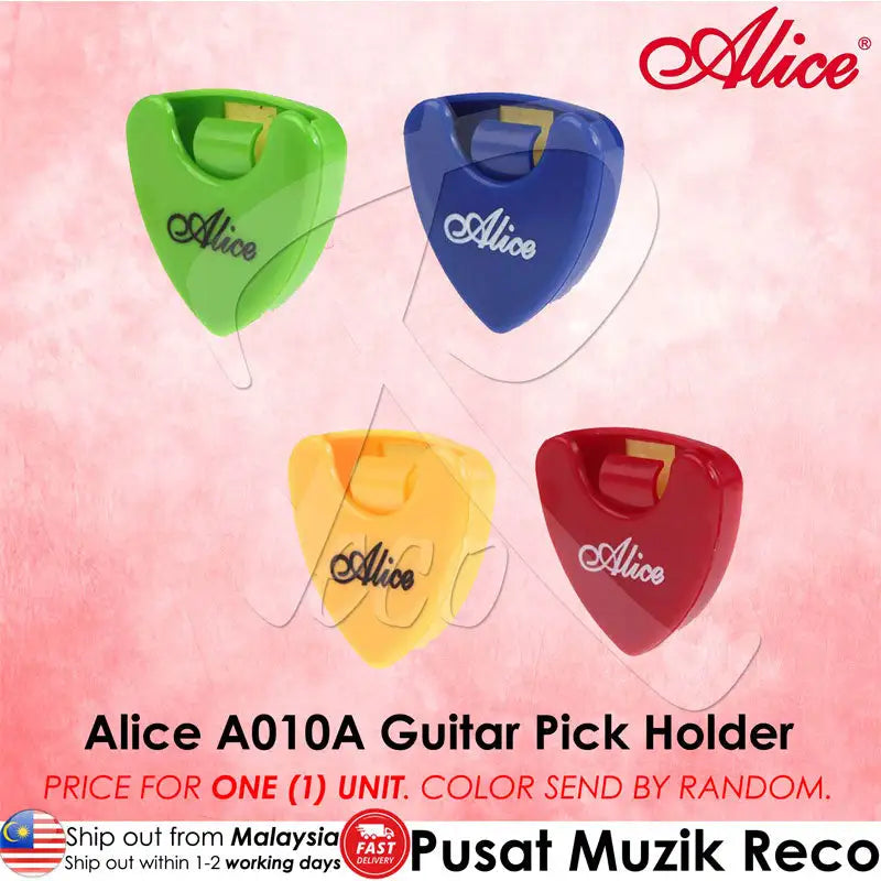 Alice A010A Guitar Pick Holder Plastic Triangle - Reco Music Malaysia