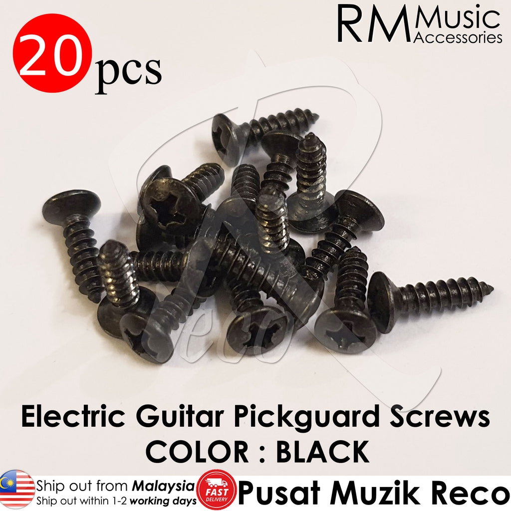 RM W-6-3012-93 Electric Guitar Pickguard Cover Screws Screw 20pcs - Reco Music Malaysia