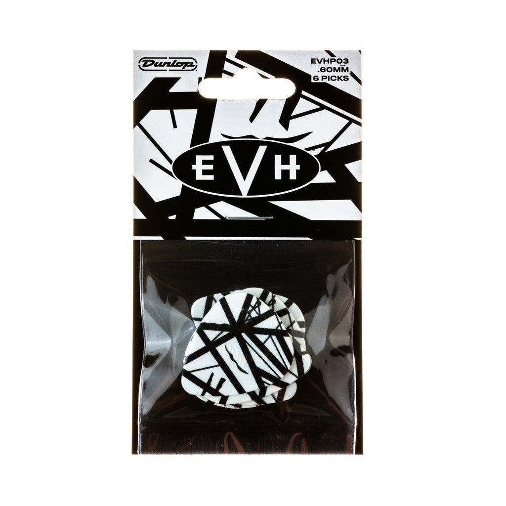 Jim Dunlop EVHP03 Eddie Van Halen VH I Max Grip Nylon Guitar Picks, 0.60mm, 6-Pack - Reco Music Malaysia