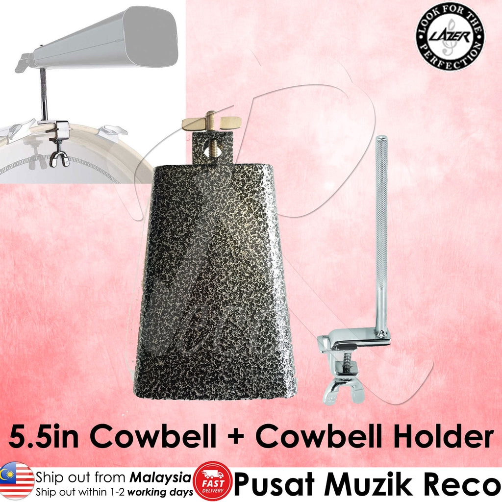 Percussion 5.5in Cowbell with Cowbell Holder - Reco Music Malaysia