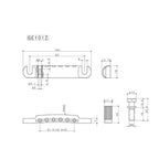 Gotoh GE101Z Nickel Electric Guitar Bridge Tail Piece - Reco Music Malaysia