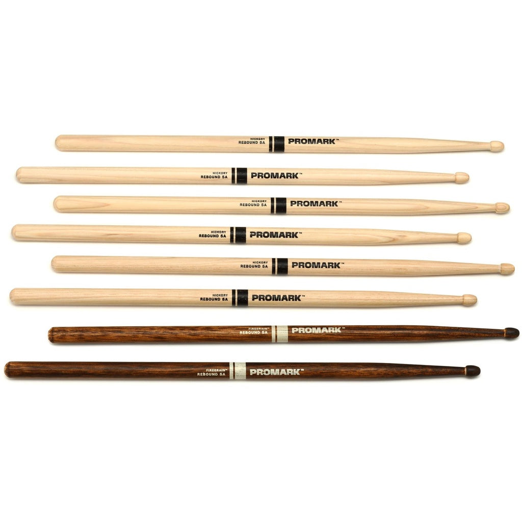 ProMark RBH565AW-4PFG Rebound 5A Hickory & FireGrain Drumstick - Reco Music Malaysia