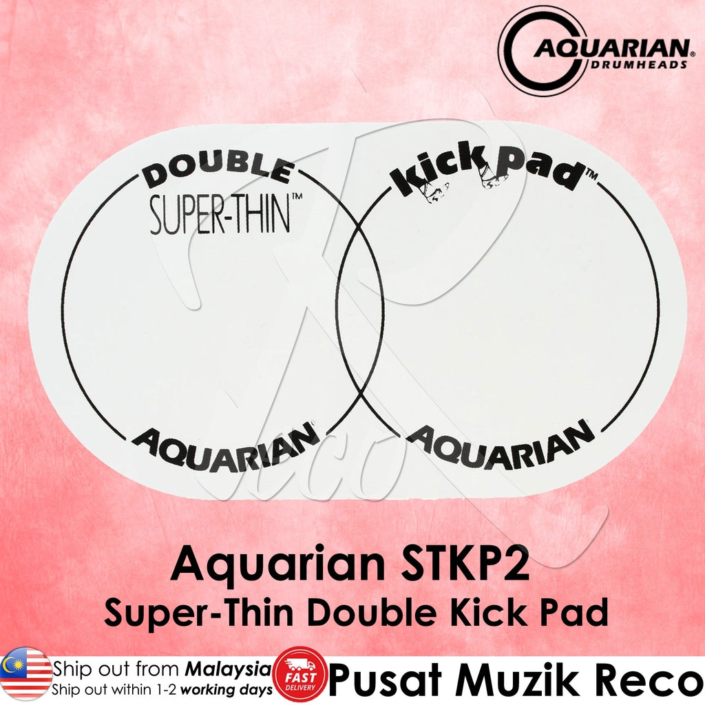 Aquarian STKP2 Super-Thin Double Kick Pad | Reco Music Malaysia