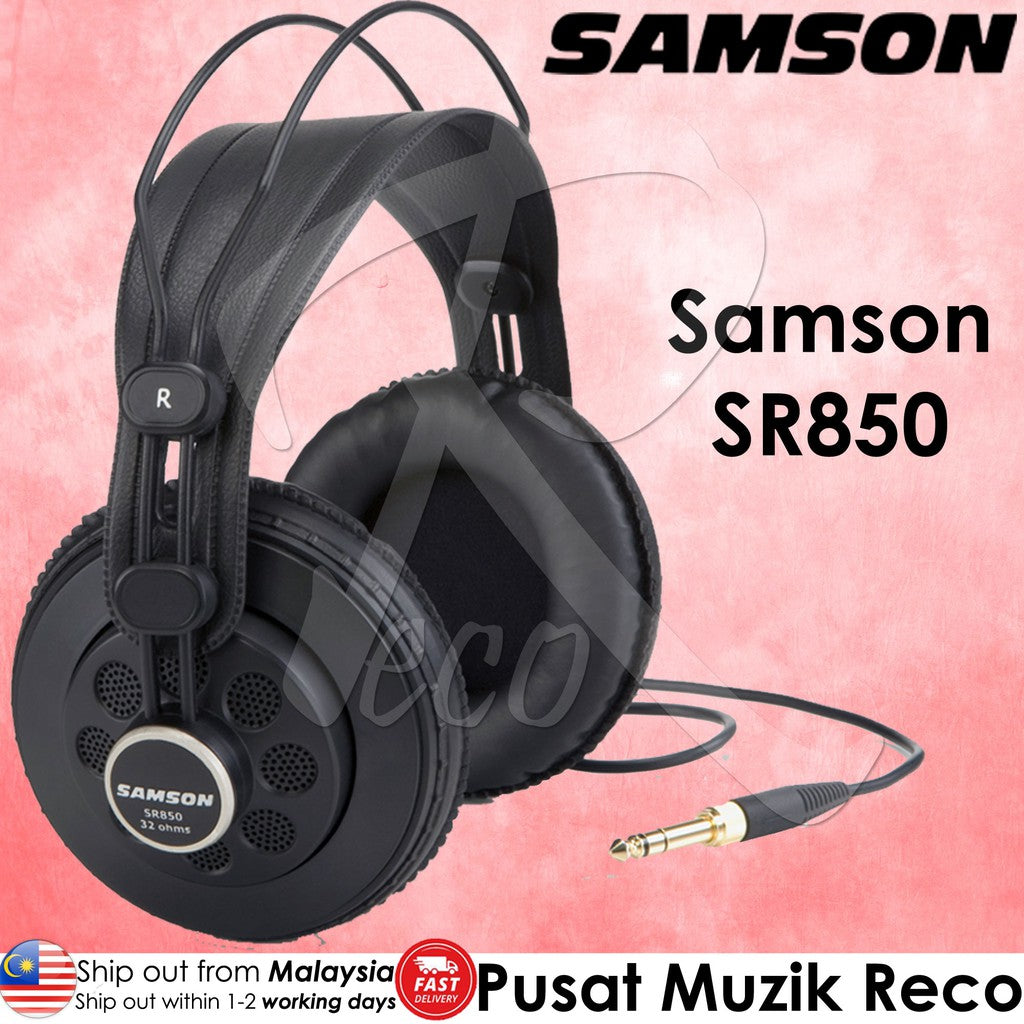 Samson SR850 Semi-Open Studio Reference Headphones - Reco Music Malaysia