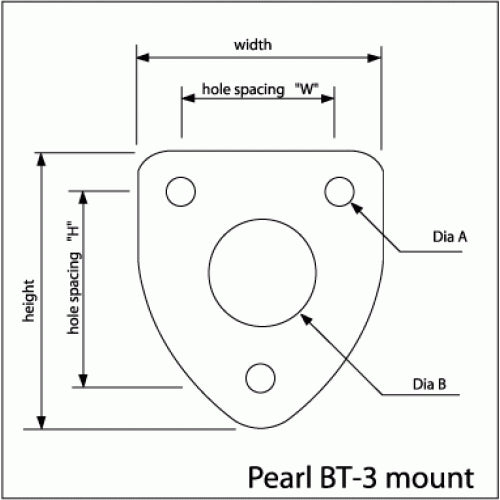 Pearl BT-3 Drum Tom Mount Bracket | Reco Music Malaysia