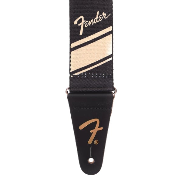 Fender® 2 Inch Nylon Competition Stripe Guitar Strap - Gold | Reco Music Malaysia