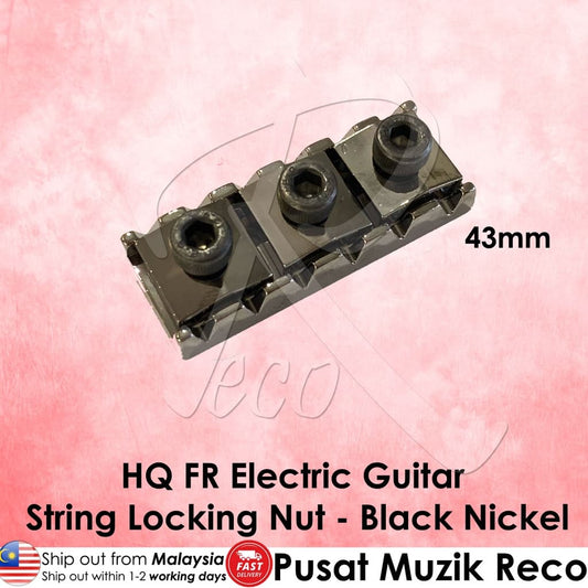 RM GF1184-R3-BN 43mm Black Nickel Floyd Rose String Locking Nut Replacement Part - Reco Music Malaysia