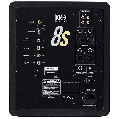 KRK 8S2 Rokit Powered 8 inch Studio Subwoofer - Reco Music Malaysia