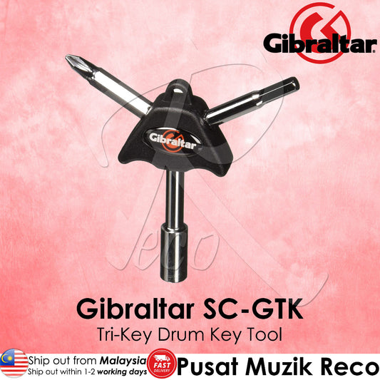 Gibraltar SC-GTK Tri-Key Drum Key Tool - Reco Music Malaysia