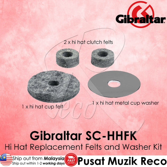 Gibraltar SC-HHFK Hi Hat Replacement Felts and Washer Kit - Reco Music Malaysia
